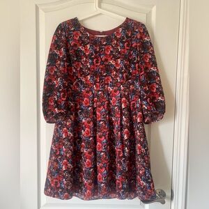 vintage floral pattern babydoll dress